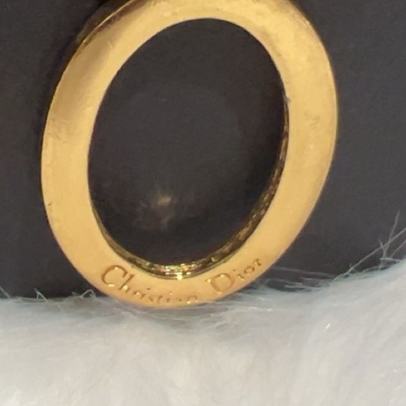 Dior Gold Oval Statement Earrings - Picture 2 of 4